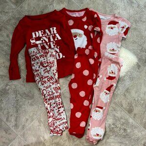Set of 3 Christmas Pajamas - 12 months